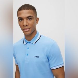 Hugo Boss POLO EN COTON BIOLOGIQUE AVEC LOGO XXL
